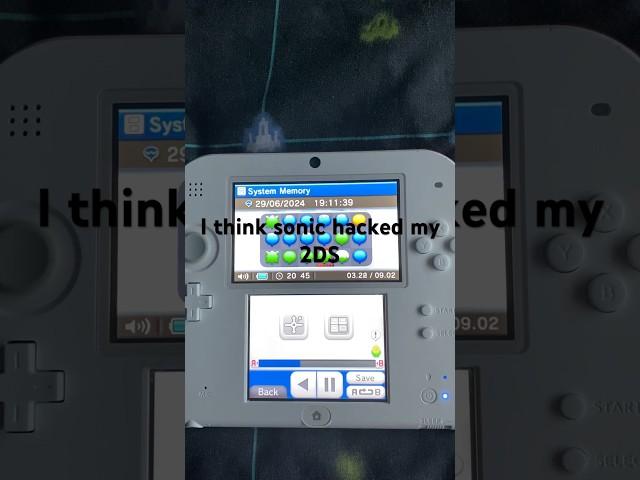 Sonic has put illegal malware in my 2DS #sega #sonic