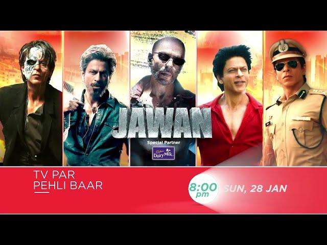 Jawan | TV Par Pehli Baar | 28th Jan, Sun, 8 PM | Promo | Zee Cinema