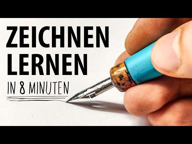 Wie man in 8 Minuten Zeichnen lernt (Kein clickbait) | Drawinglikeasir