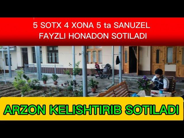 5 SOTX 4 XONA 5 SANUZELGA EGA XONADON ARZON KELISHTIRIB SOTILADI ZO'R LACATSIYADA JOYLASHGAN