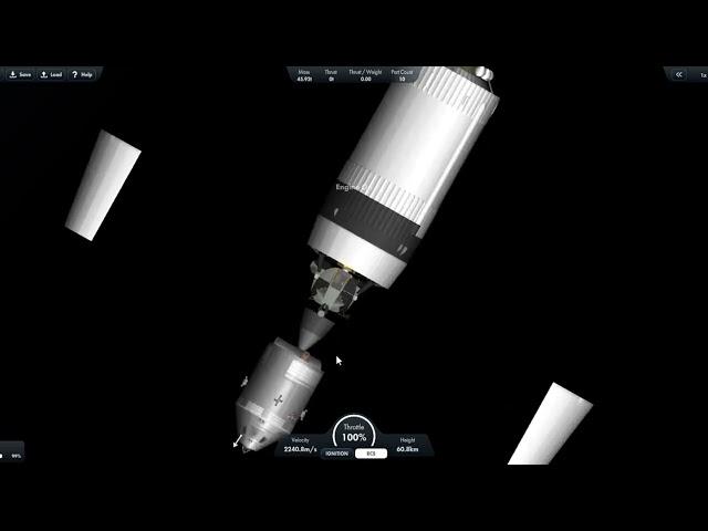 Apollo 11 moon landing in spaceflight simulator | SFS 1.6