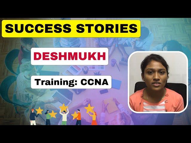 Ms. Deshmukh appraised her training after CCNA course from I-Medita - Review