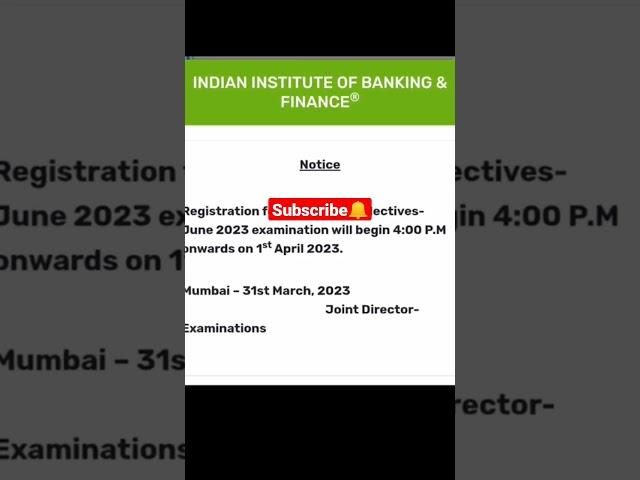 #shortsJAIIB CAIIB 2023 EXAM DATES out #jaiibcaiib #CAIIB#CAIIB2023