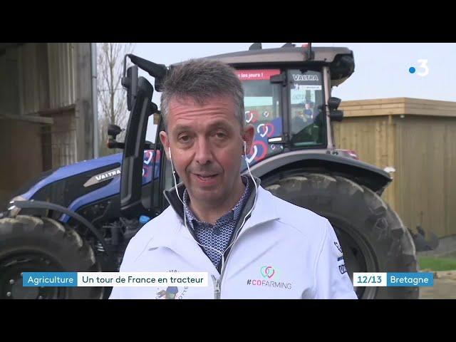 Tour de France en tracteur : le Youtubeur Thierry Bailliet promeut une agriculture moderne