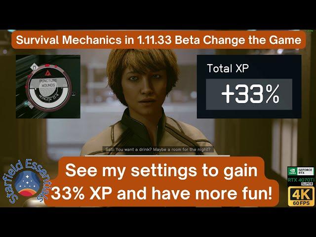 Starfield Essentials: Survival Mechanics in 1.11.33 Beta Change the Game