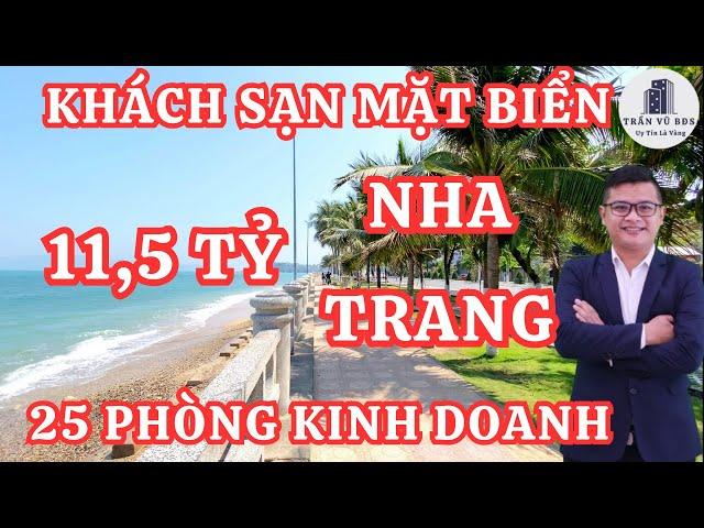 Bán KHÁCH SẠN MẶT BIỂN NHA TRANG 25 PHÒNG KINH DOANH đang vận hành ổn định thu nhập 70 triệu/tháng