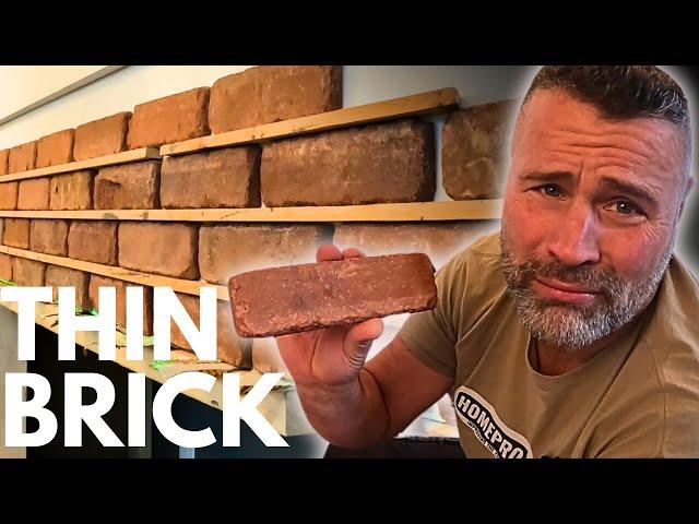 How to Lay Thin Brick Like A PRO! #homeprohero