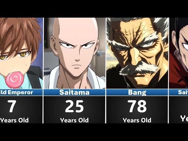 At what age did OPM characters become heroes? One Punch Man