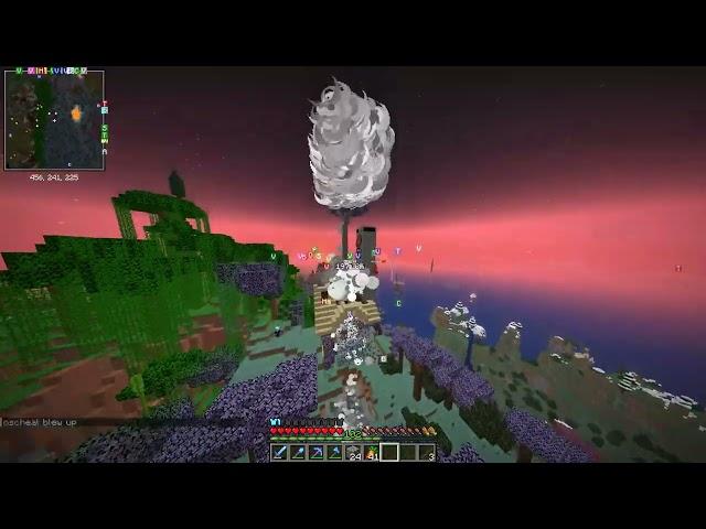 minecraft orbital tnt cannon obliterates entire house in less than 1 second