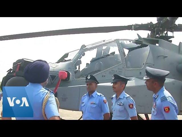 India's Air Force Displays New Attack Helicopters