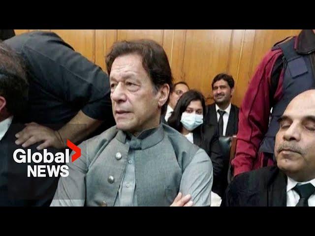 Pakistan's former PM Imran Khan makes court appearance to apply for protective bail