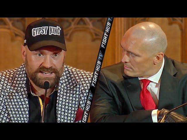 Oleksandr Usyk vs Tyson Fury 2 Press Conference Highlights & Face Offs