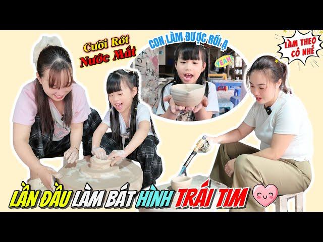 MiMi and Mother Hue Craft Heart-Shaped Bowl : Bat Trang Pottery Village artisan-guided experience.