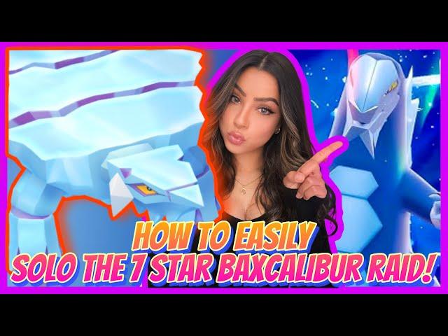 How To EASILY SOLO The 7 Star Baxcalibur Raid! | Pokemon Scarlet & Violet