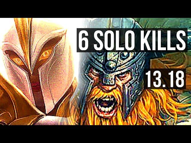 KAYLE vs OLAF (TOP) | 6 solo kills, 1.6M mastery, 9/2/1 | EUW Master | 13.18