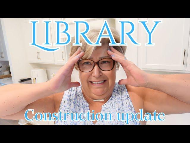 LIBRARY BUILD PROGRESS UPDATE #LIBRARY #homemaking #homedecor #dinnerideas