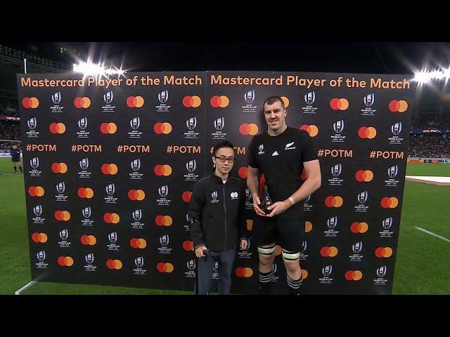 Brodie Retallick wins Mastercard Player of the Match for New Zealand