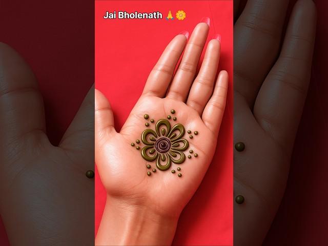 Simple Mehndi Flower Design | #shorts #youtubeshorts #trending #shortvideo #henna #bestshorts #art
