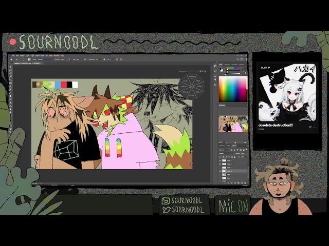 LIVE sournood draws a sparkledog
