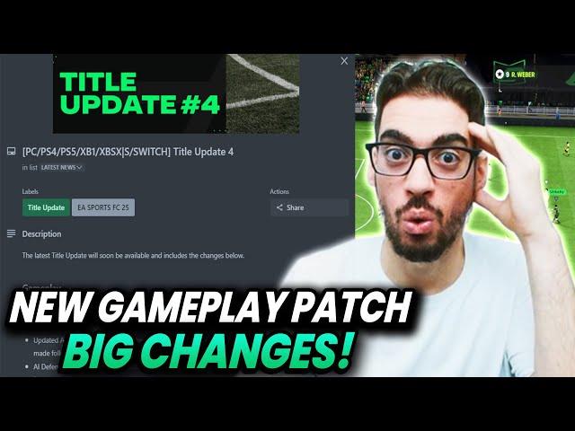 *NEW* GAMEPLAY PATCH CHANGES ATTACKING AI + MORE!  | FC 25 ULTIMATE TEAM