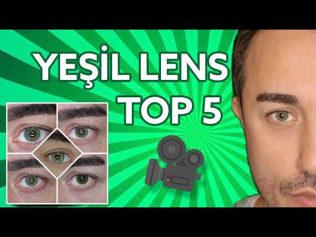 YEŞİL LENSLER TOP 5 LİSTEM YEM YEŞİL LENSLER MUTLAKA İZLE! #hypnoselens #elegance #versace