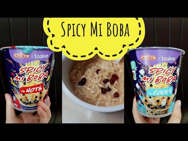 [Unboxing] #MAMEEXTealive Spicy Mi Boba Review! Quitting bubble tea life?!