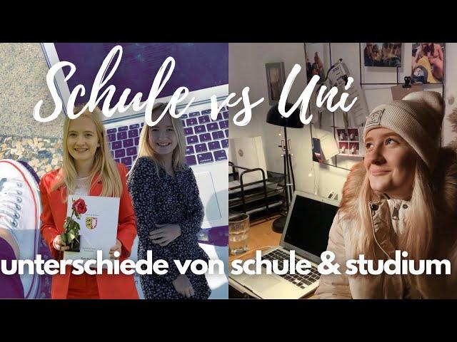 SCHULE VS. UNI! Unterschiede zwischen Schule und Studium! // Anne