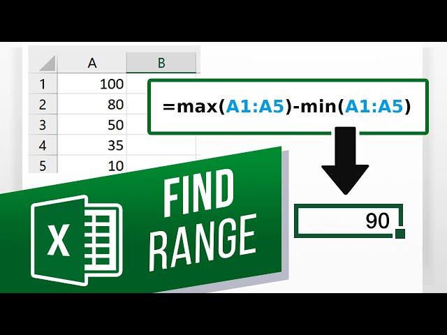 How to Calculate Range in Excel | How to Find a Conditional Range in Excel