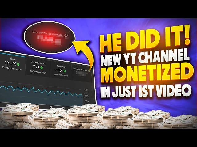 He Monetized His Faceless Youtube Automation channel in Just 1st Video ( Unbelievable Results)