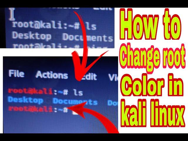 How to change Kali Linux root color | Change root color in terminal of kali linux 2020.3