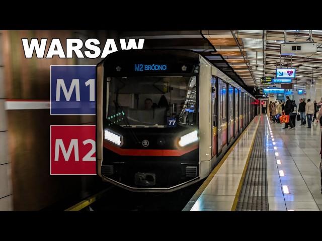  Warsaw Metro - All the Lines (Line M1 & M2) (2024) [4K]