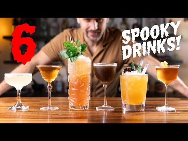 6 Spooky Cocktails in 6 minutes!