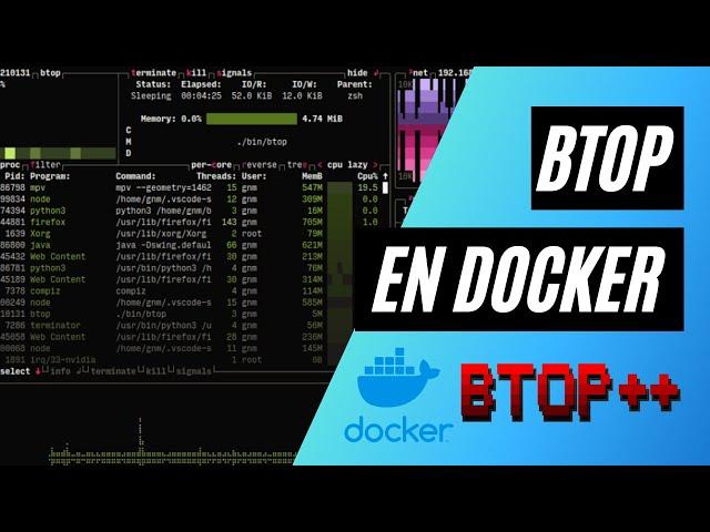 Cómo configurar BTOP en Docker. Btop, la alternativa al comando HTOP en Linux 