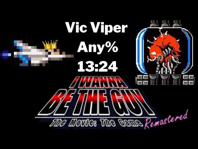 I Wanna Be the Guy Remastered Vic Viper Any% Speedrun 13:24 [WR]