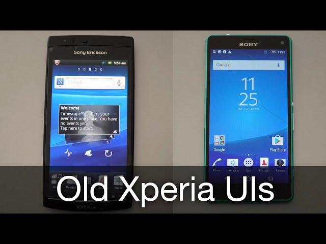 Old Sony Xperia Android UIs (2011 - 2016)