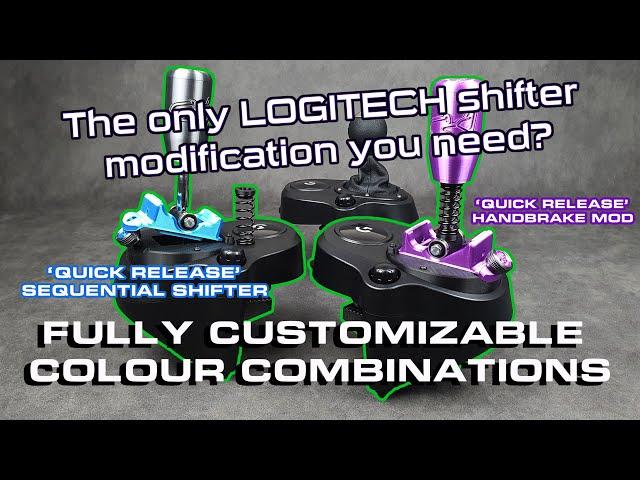 Sequential shifter mod for LOGITECH shifters. G25, G27, G923 etc,. Sequential, Handbrake, H-pat.