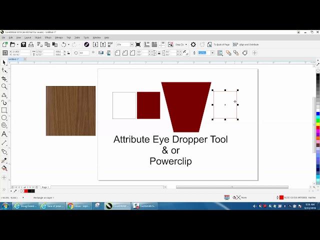Corel Draw Tips & Tricks Attribute Eyedropper tool and or Powerclip
