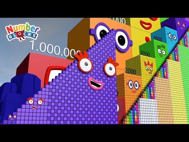 Numberblocks Puzzle Step Squad 1 - 60 to 6,000,000 MILLION to 16,000,000 MILLION BIGGEST Numbers