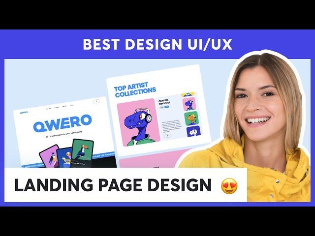 UNIQUE NFT LANDING PAGE  - UI/UX Design Inspiration