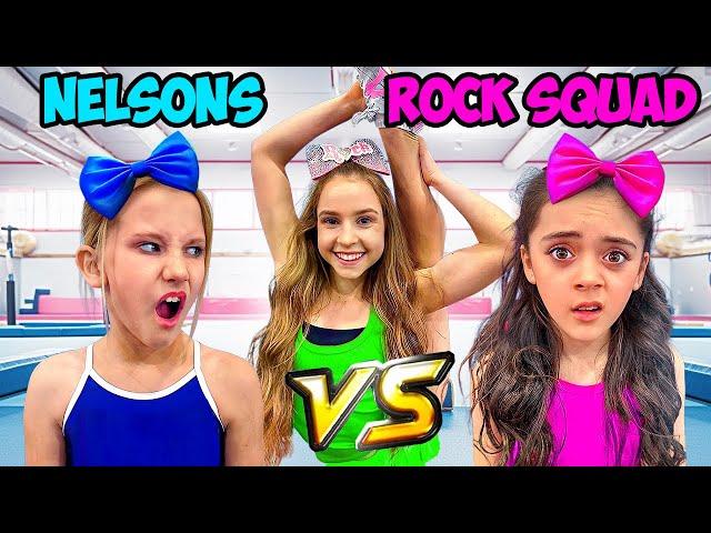 ROCK SQUAD Vs NOT ENOUGH NELSONS, EPIC CHEER CHALLENGE!Ft.@annamcnulty