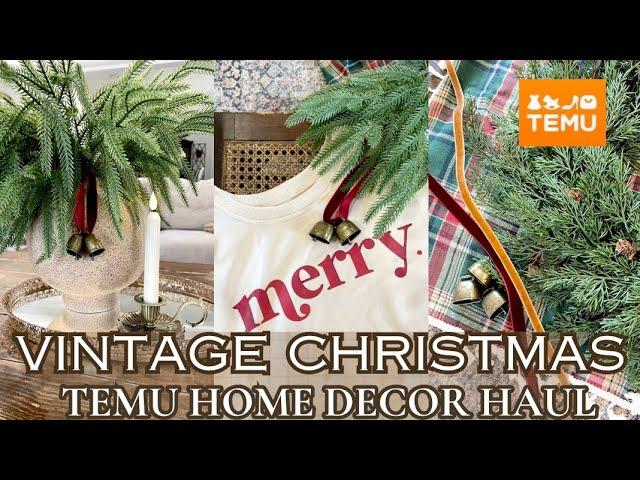 TEMU CHRISTMAS HAUL 2024/VINTAGE CHRISTMAS HOME DECOR HAUL/NOSTALGIC CHRISTMAS DECORATING IDEAS 2024