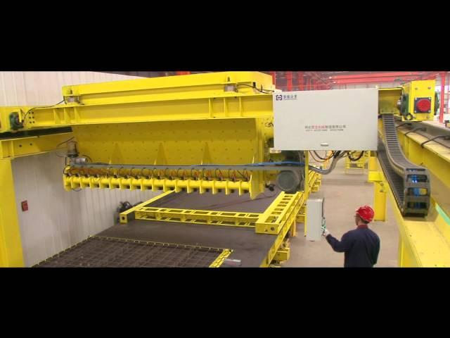 precast concrete wall panel components production line introduction video