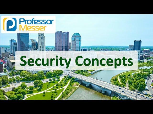 Security Concepts - CompTIA Network+ N10-009 - 4.1