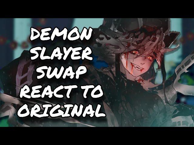 Demon Slayer Swap React To Original || AU || Gacha React || ᴱᴺᴳ ᴿᵁ