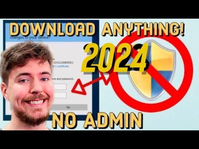 {EASY} How To Install Any Software Without Admin Rights. Working (September 2024) Windows 10/11