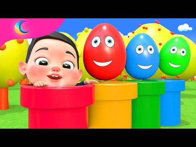 Surprise Eggs Transport Kids Songs | BluLoo Nursery Rhymes & Kids Songs