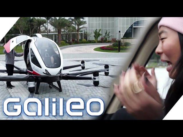 Autonome Taxidrohne: Galileo-Reporterin Anne wagt den Probeflug | Galileo | ProSieben