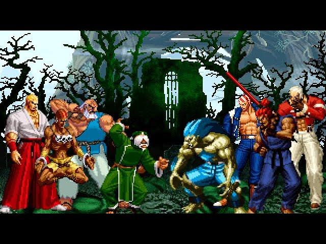 [KOF Mugen] Memorial | Geese, Gouken, Dhalsim, Chin vs Billy, Yashiro, Blanka, Gouki [ 4vs4 ]