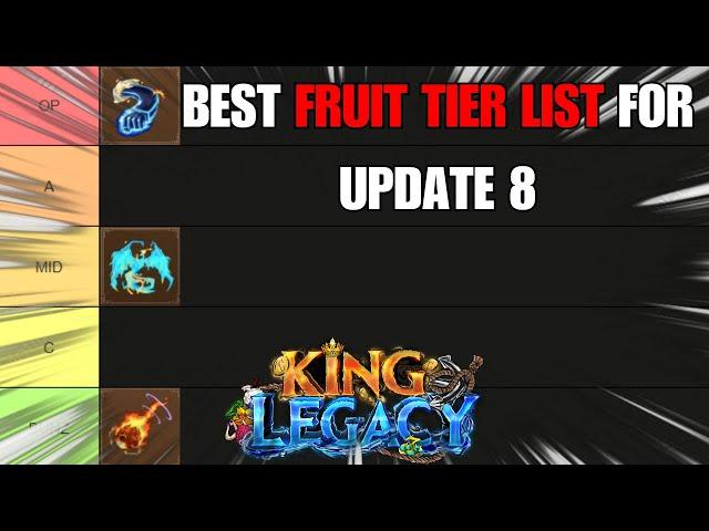 Fruit Tier List For PVE AND PVP  (King Legacy)