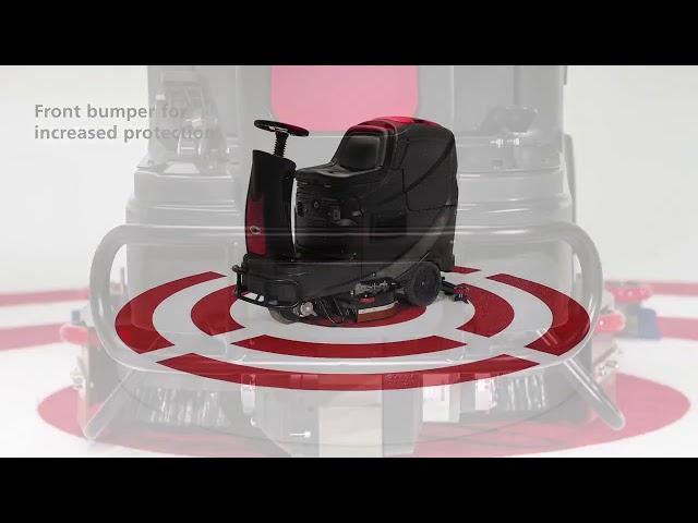 Viper AS710R Powerful medium sized ride on scrubber dryer